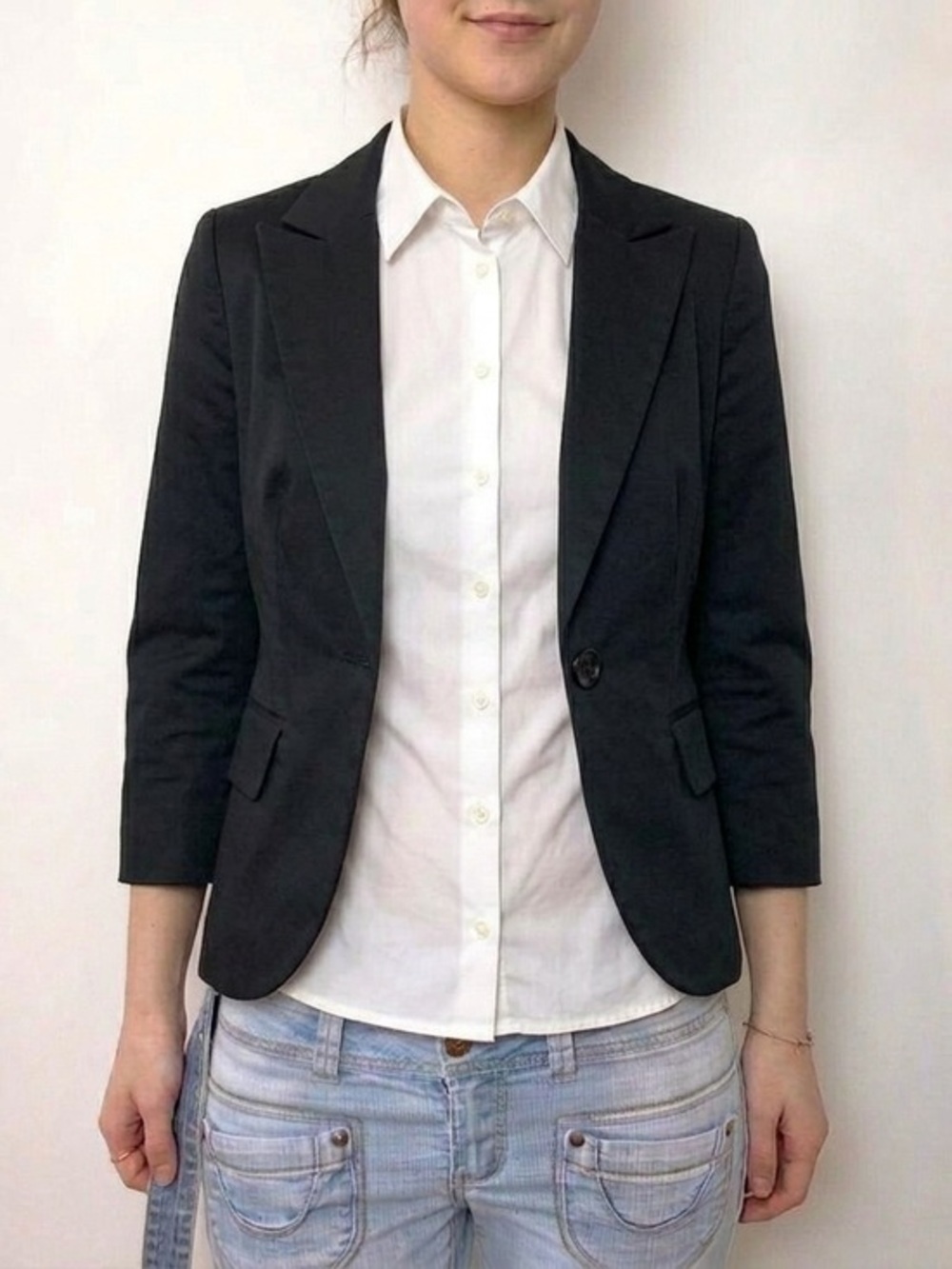 Y2k Women's Femme Blazer Jacket Dark Romance Whimsigoth Preppy Size XS Black